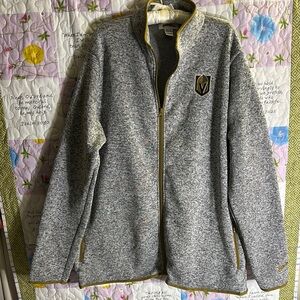 Vegas Golden Knights Gray zip up sweatshirt Jacket 
Sz 3XL unisex NWOT
